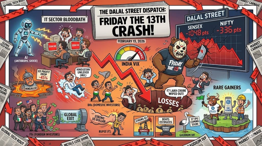 Friday the 13th Strikes Dalal Street: Why the Indian Stock Market Lost ₹7 Lakh Crore in a Single Day