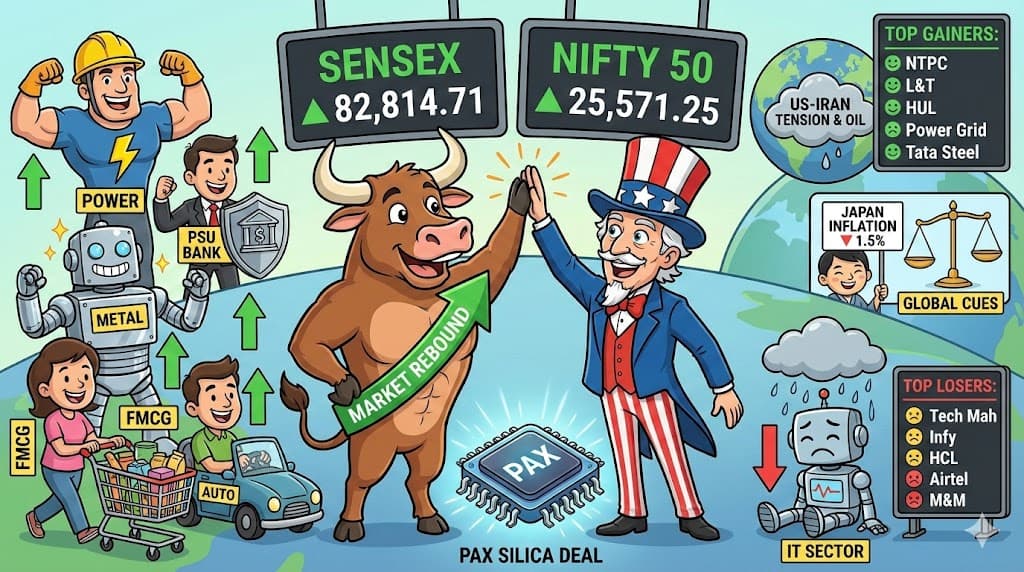 Feb 20, 2026: Sensex Rebounds as India Joins Pax Silica Deal